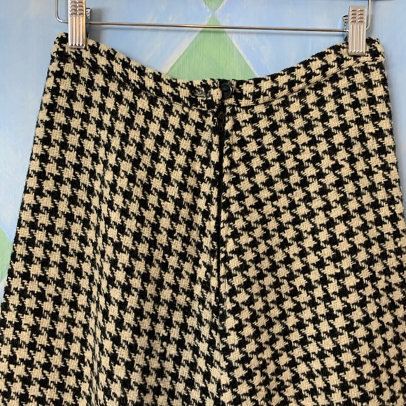 60s vintage B&W houndstooth full maxi poodle skirt - Picture 8 of 10